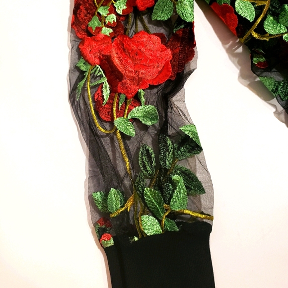 Mesh Bomber Style Jacket - Picture 4 of 12